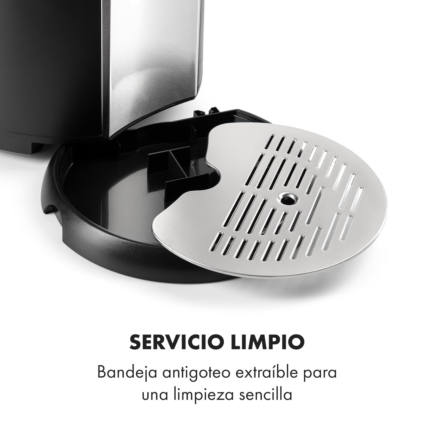 Klarstein Beerkules Tirador de cerveza y enfriador - para todos los barriles de 5 L con y sin sistema, presión CO2, incl. 3 cartuchos, refrigeración por compresor 2-12°C, plata-negro