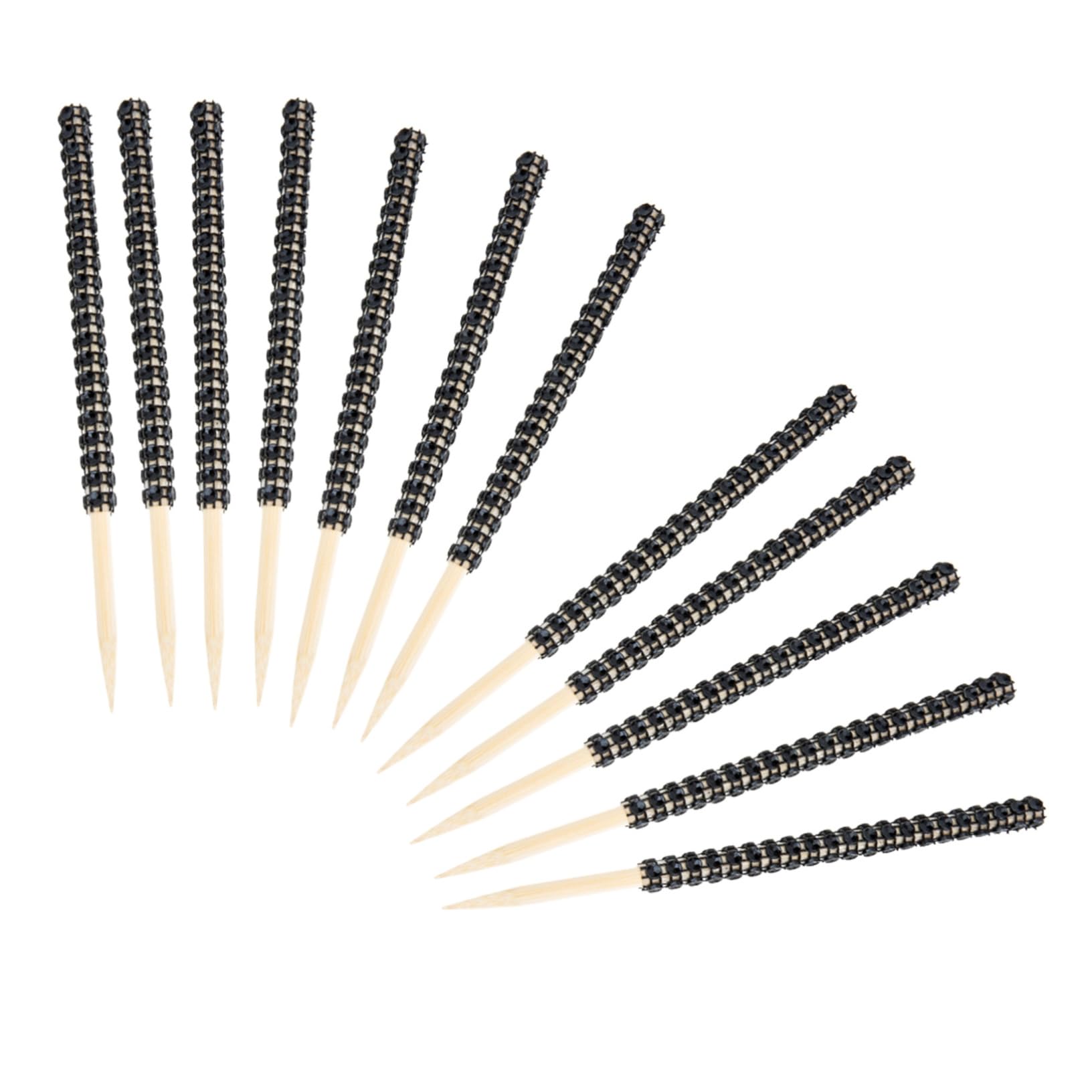 12Pcs Decorative Candy Apple Sticks Shiny Party Picks for Desserts Treats and for Banquets Restaurants and Home Use