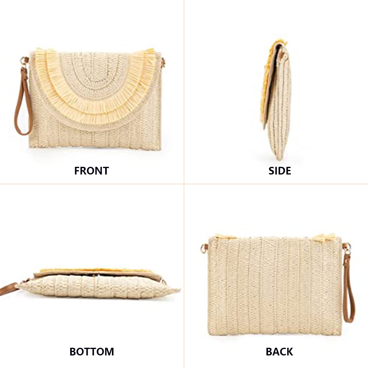 Sac à main femme | Grand sac hobo en fausse fourrure et cuir FLUFFY