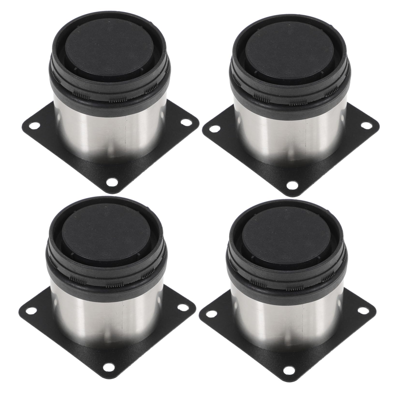Patas de Muebles Altura Regulable Tornillos de Acero Inoxidable Redondas Ajustables 4 Piezas para Armarios y Estanterías