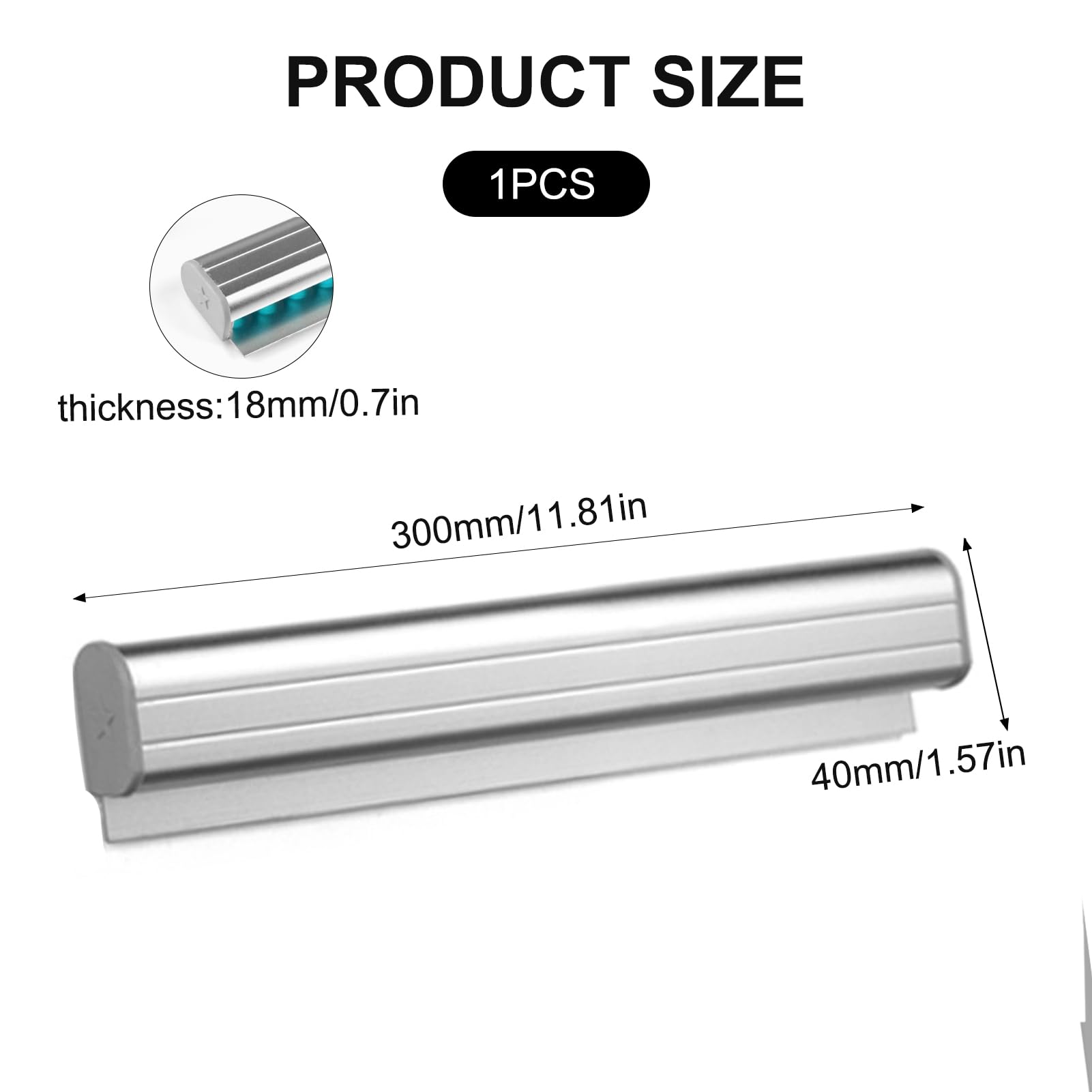 2 Stk Bonleiste Gastronomie 40cm Aluminium Tab Grabber Bonhalter Halter