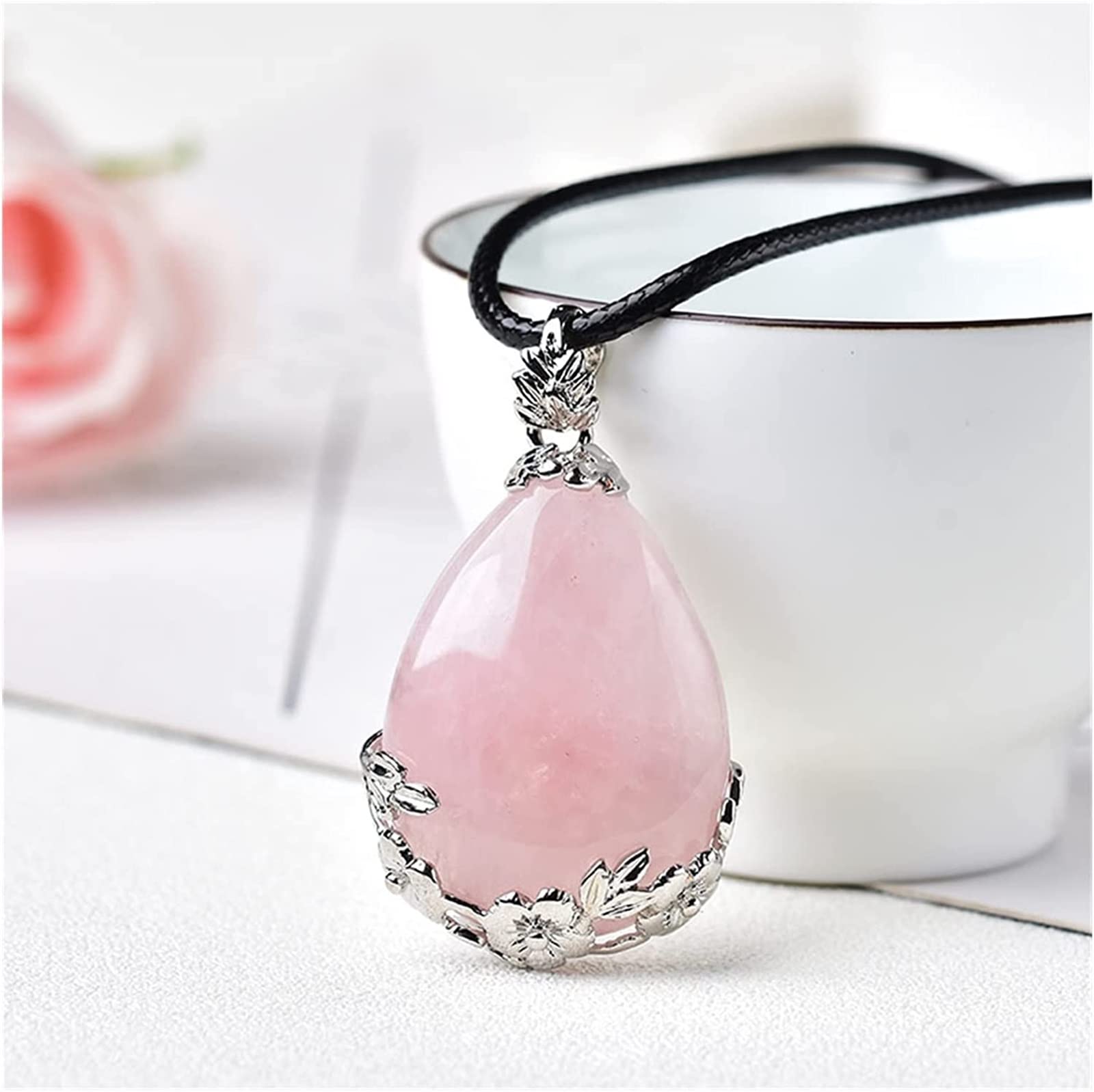Améthyste et Quartz Rose en Cristal pour Décoration de Bureau Zen