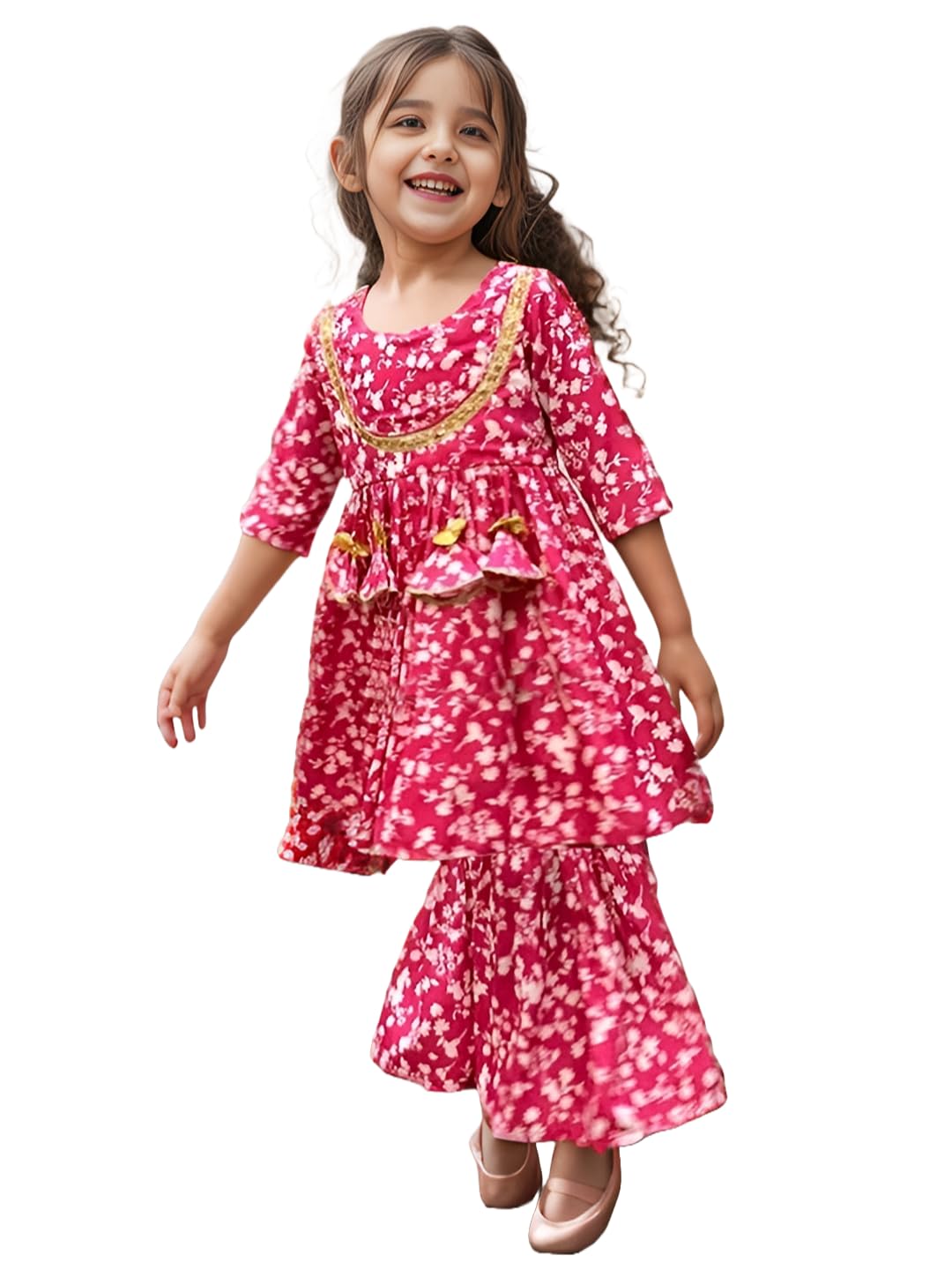 A.T.U.N. (ALL THINGS UBER NICE) Girls Polyester Floral Clothing Set