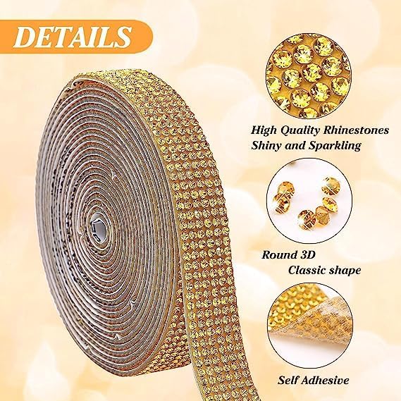 Miniatura 6 de Cinta de diamantes de imitación de 3.3 ft de largo, cadena de borla de diamantes de imitación, zapatos de vestir de boda con flecos para costura,