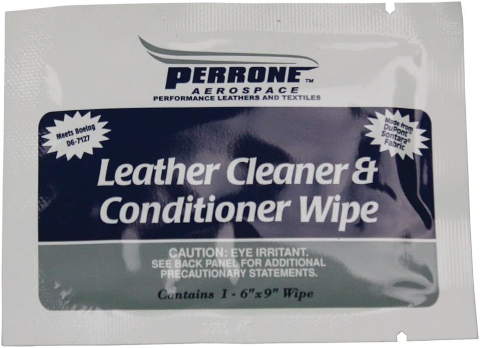 Perrone Aerospace CC-SW - Leather Cleaner Wipes (Single) - 1 ct.
