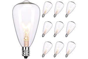 ST38 Edison Replacement Light Bulbs, C7 Decorative String Lights