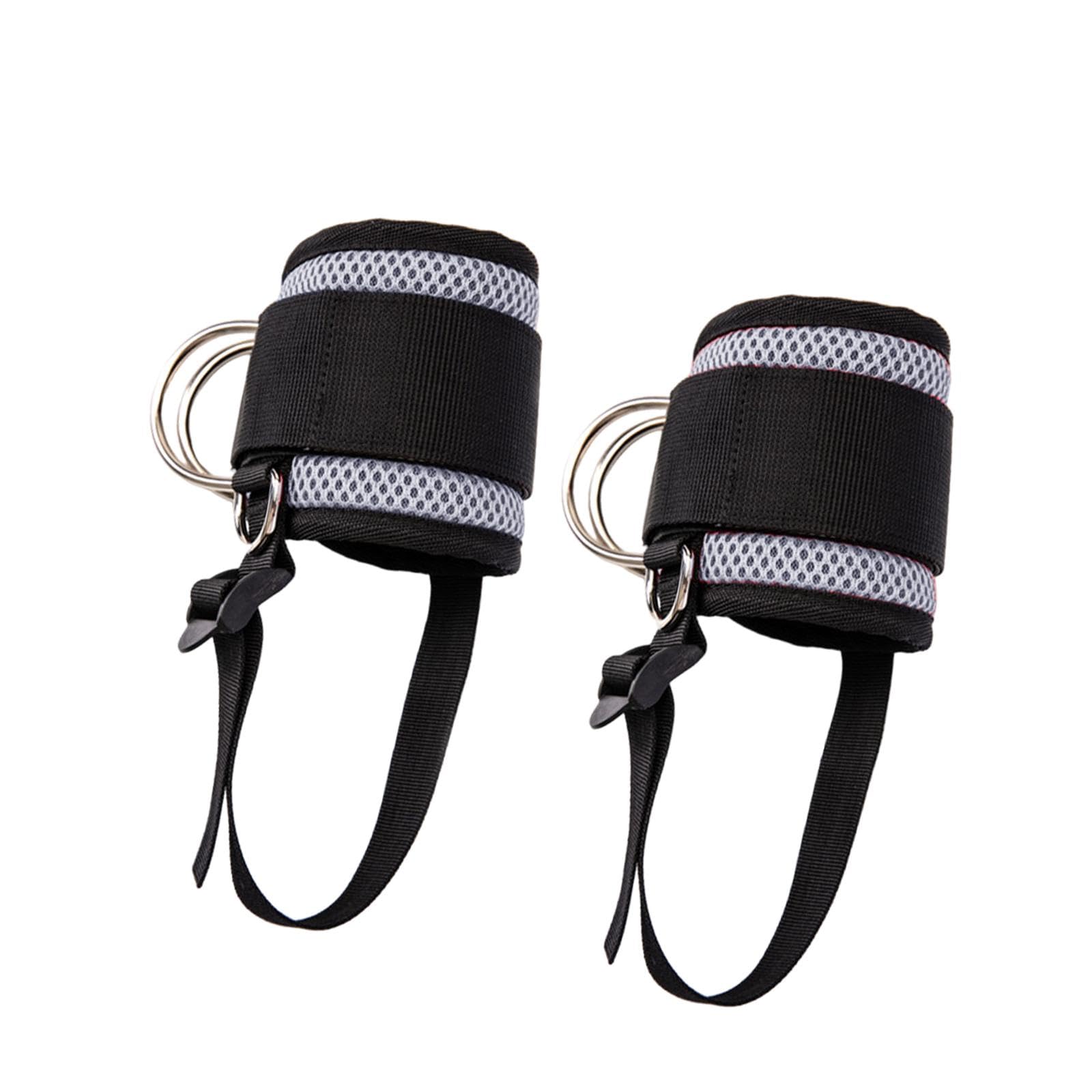 Correas de tobillo para gimnasio con 2 piezas de nylon ajustable 8