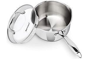 Thomas Rosenthal Stainless Steel Sauce Pan with Glass Lid
