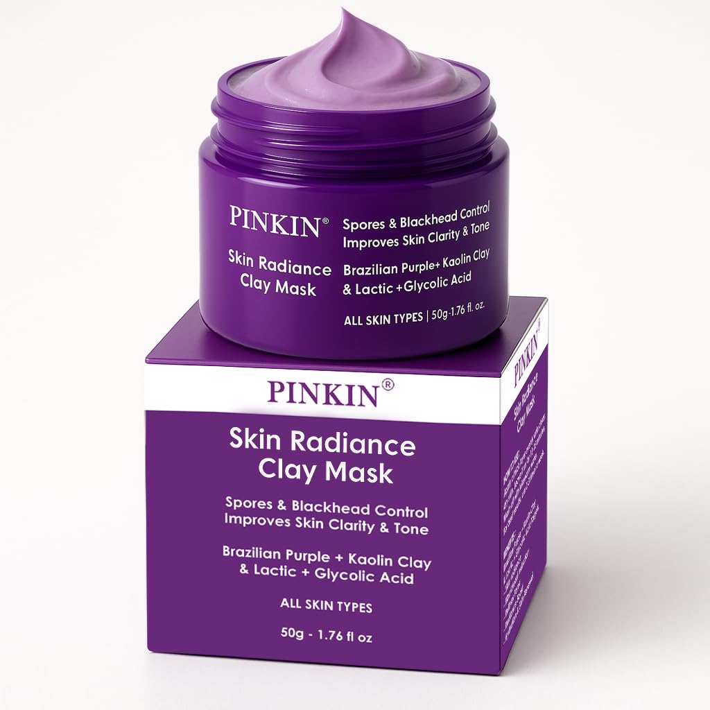 Buy PINKIN De-Tan Clay Mask | Skin Radiance Clay Mask with Lactic