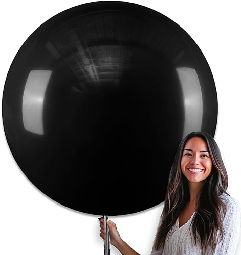 Miniatura 100 de PartyWoo Globos metálicos de oro rosa 4 piezas de 36 pulgadas, globos de látex cromo dorado champán para boda, baby shower, cumpleaños, aniversario,