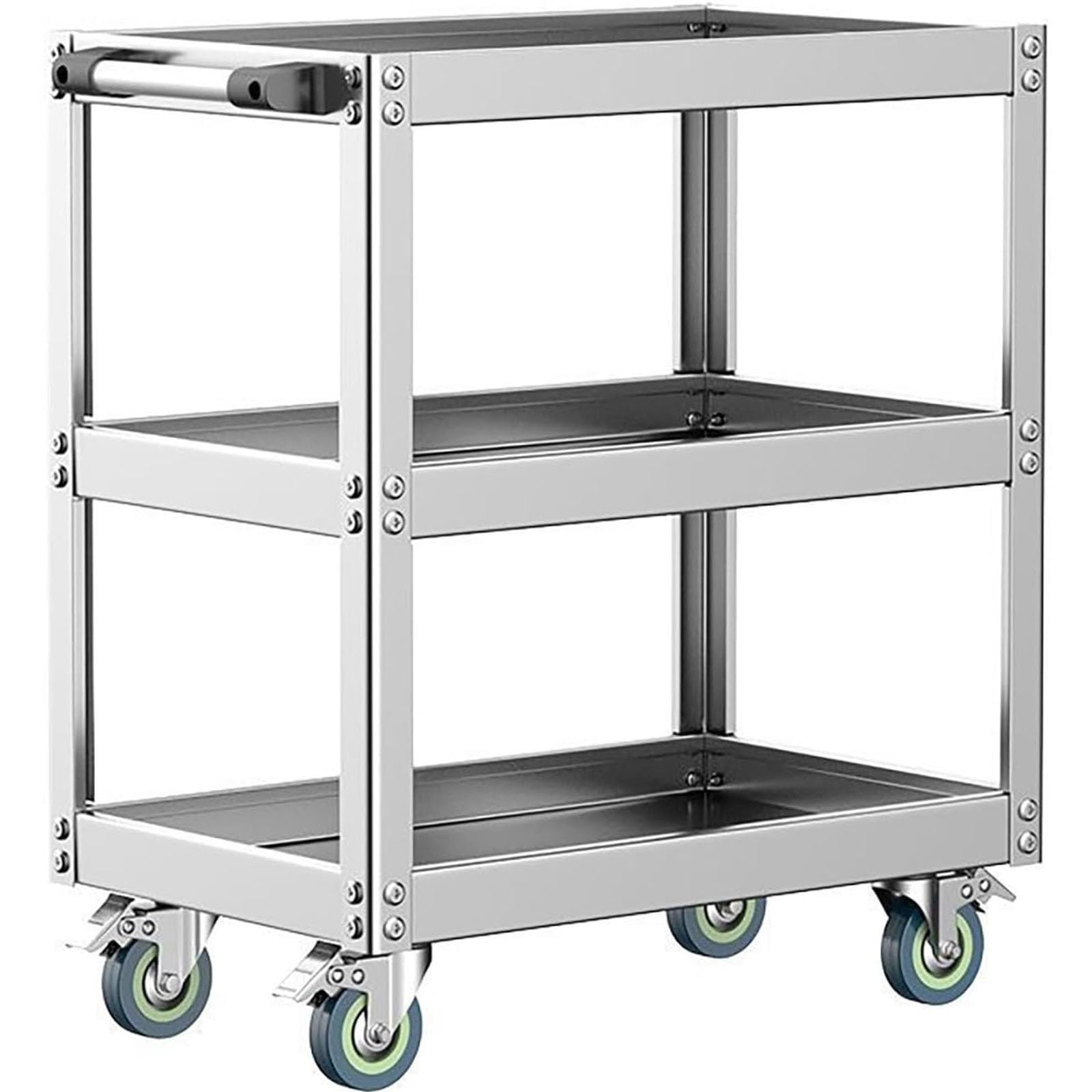 Dolly Carro de Herramientas CNC Dolly técnico Capacidad de Carga de 3 etapas 300 kg con Ruedas de Freno universales Que se Pueden Colocar libremente y Mover fácilmente