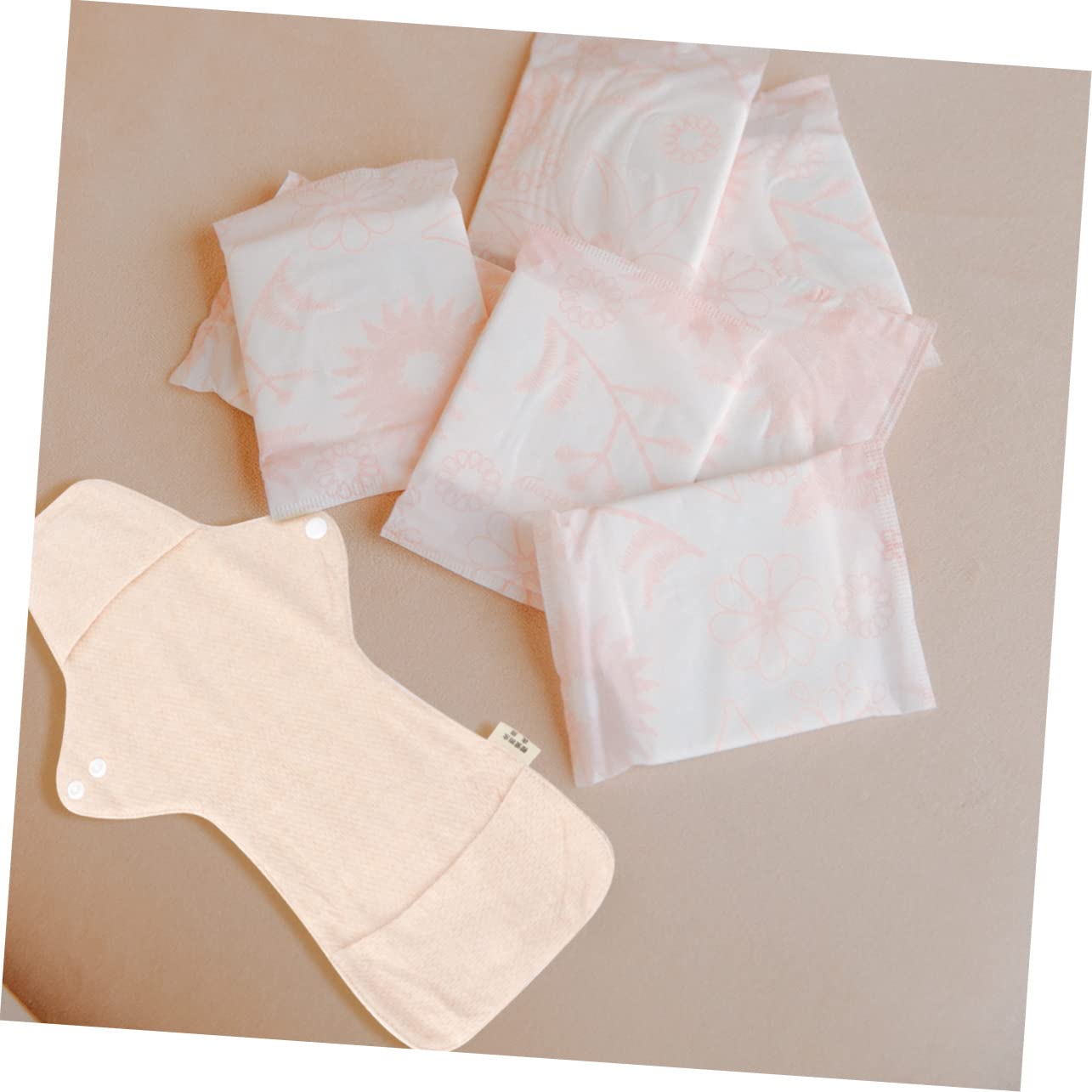 minkissy 6 Stück Tragbare Damenbinden Aus Stoff Damenbinden Mama Einlagen Stoff Menstruationseinlagen Waschbare Damenbinden Wiederverwendbare Menstruationseinlagen