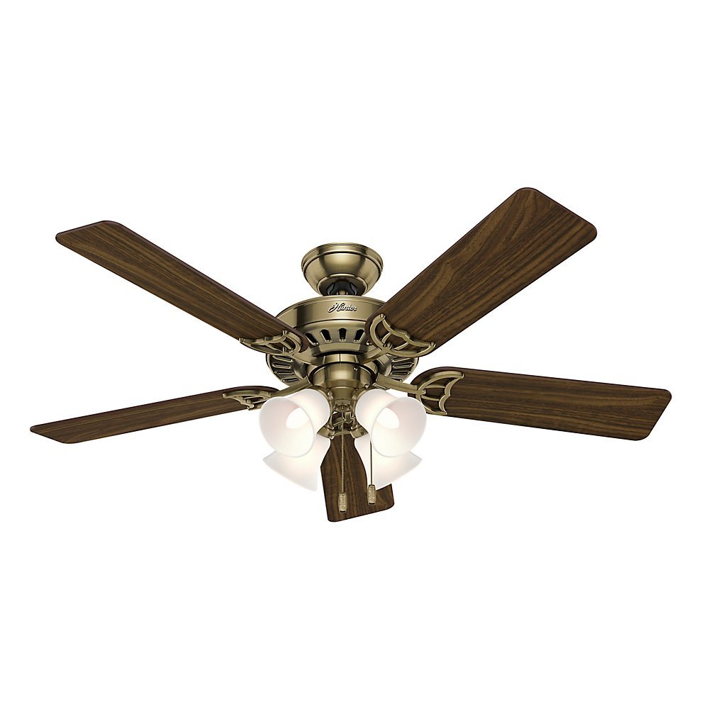 Buy Hunter Fan Company 53063 Studio Series 52 Inch Ceiling Fan with 4 Covered Energy Efficient