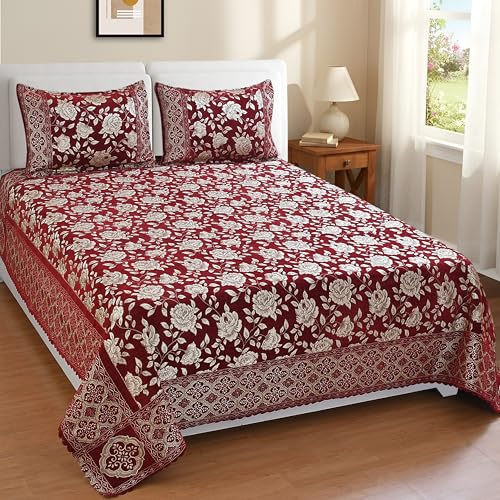 Image of Luxury Velvet Bedsheet | King Size Luxury Bed Sheet | Ultra Soft, Cozy & Warm Bedding for Bedroom | Hypoallergenic & Elegant Velvet Texture