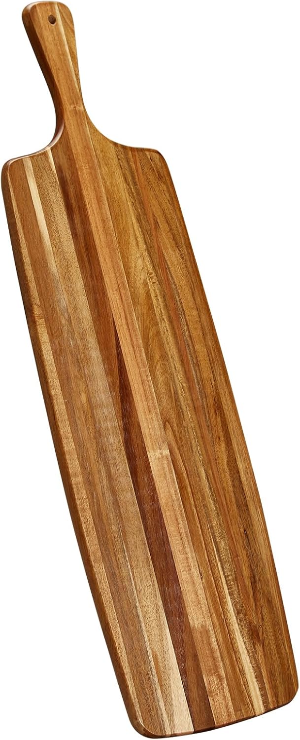 TEIBVG Acacia Wood Cutting Board and Large Charcuterie Board with