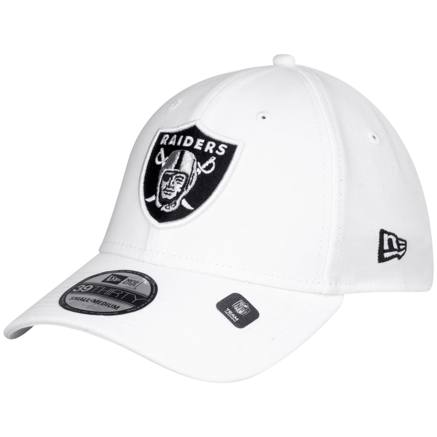 New Era 39Thirty Stretch Cap - NFL Las Vegas Raiders White - L/XL