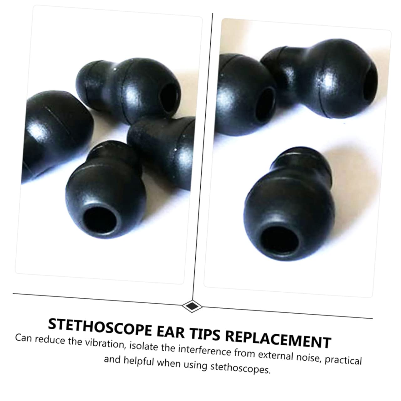 12Pcs Silicone Earbud Replacement Tips for Compatible with Ear Hooks for Hospital and Clinic Use Reliable Sound and Lightweight Design