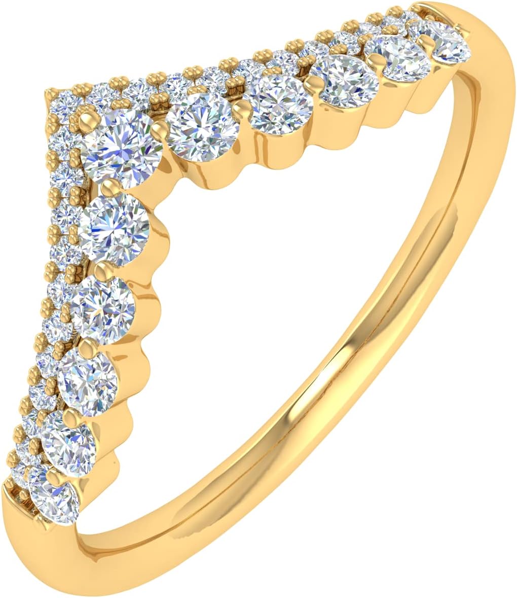 1/4 Carat Diamond Wedding Anniversary Enhancers Ring Band in 10K Gold