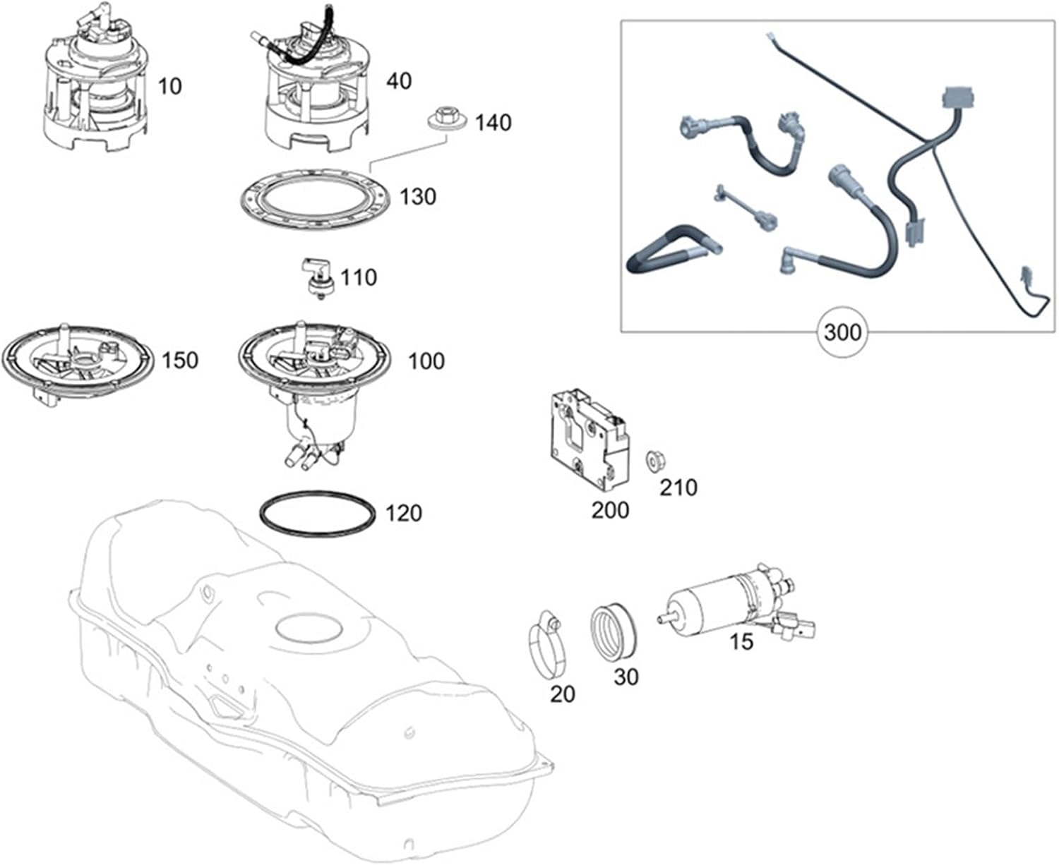 Fuel Pump Control Unit A0009006207 For From 2011-2019 Including GT, A, B, C Series