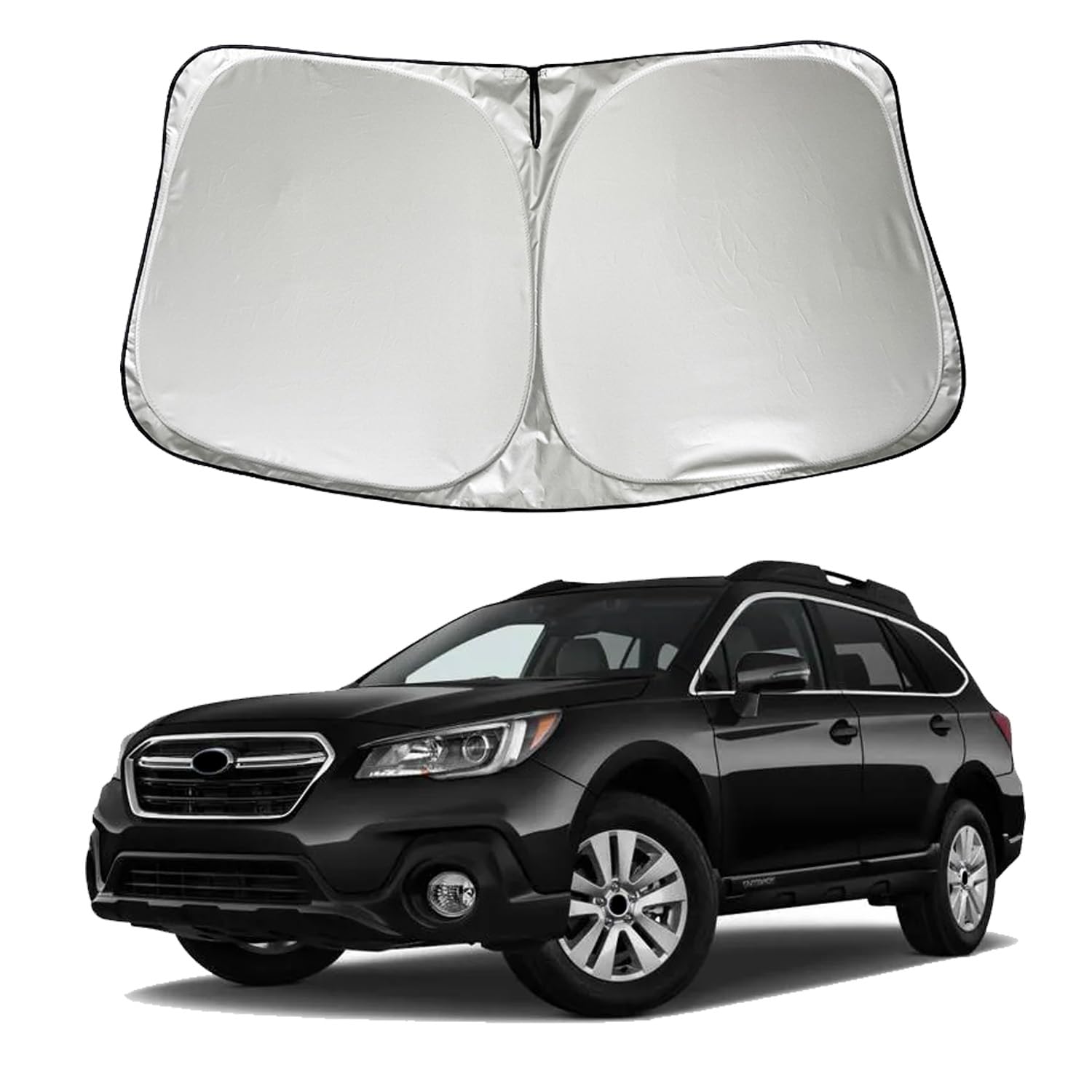 SZYUCHEN Car Windshield Sun Shade Sunshade Compatible with Subaru Outback 2015-2019 Base Premium Limited Touring Sport SUV Accessories, Foldable Car Front Window Sun Shield Visor