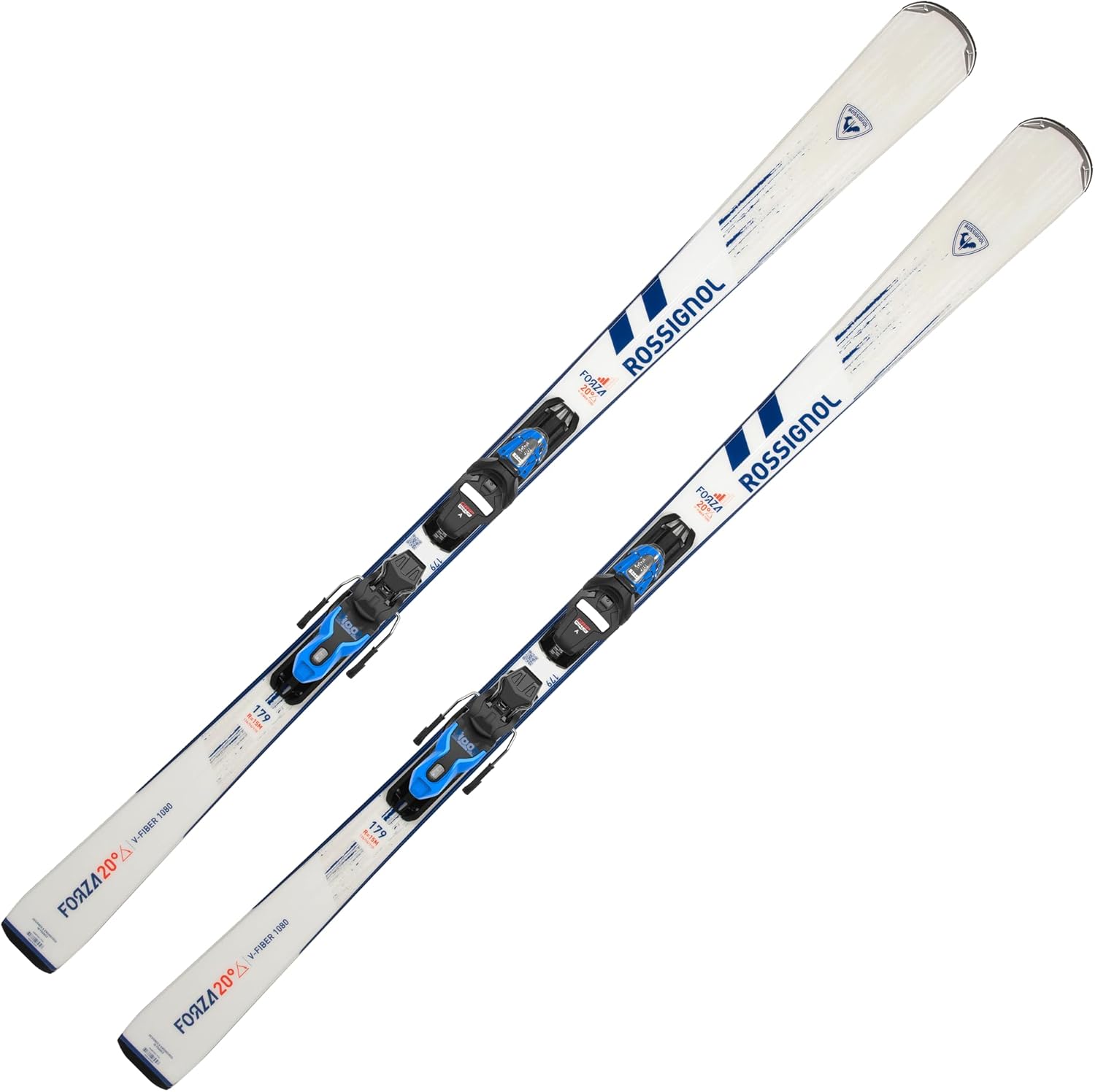 2025 Rossignol Forza 20 Skis with Xpress 10 Bindings - Beginner Intermediate Carving Skis for Groomers