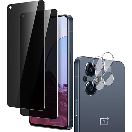 [2+2] Pack Privacy Screen Protector Design for OnePlus Nord N20 5G