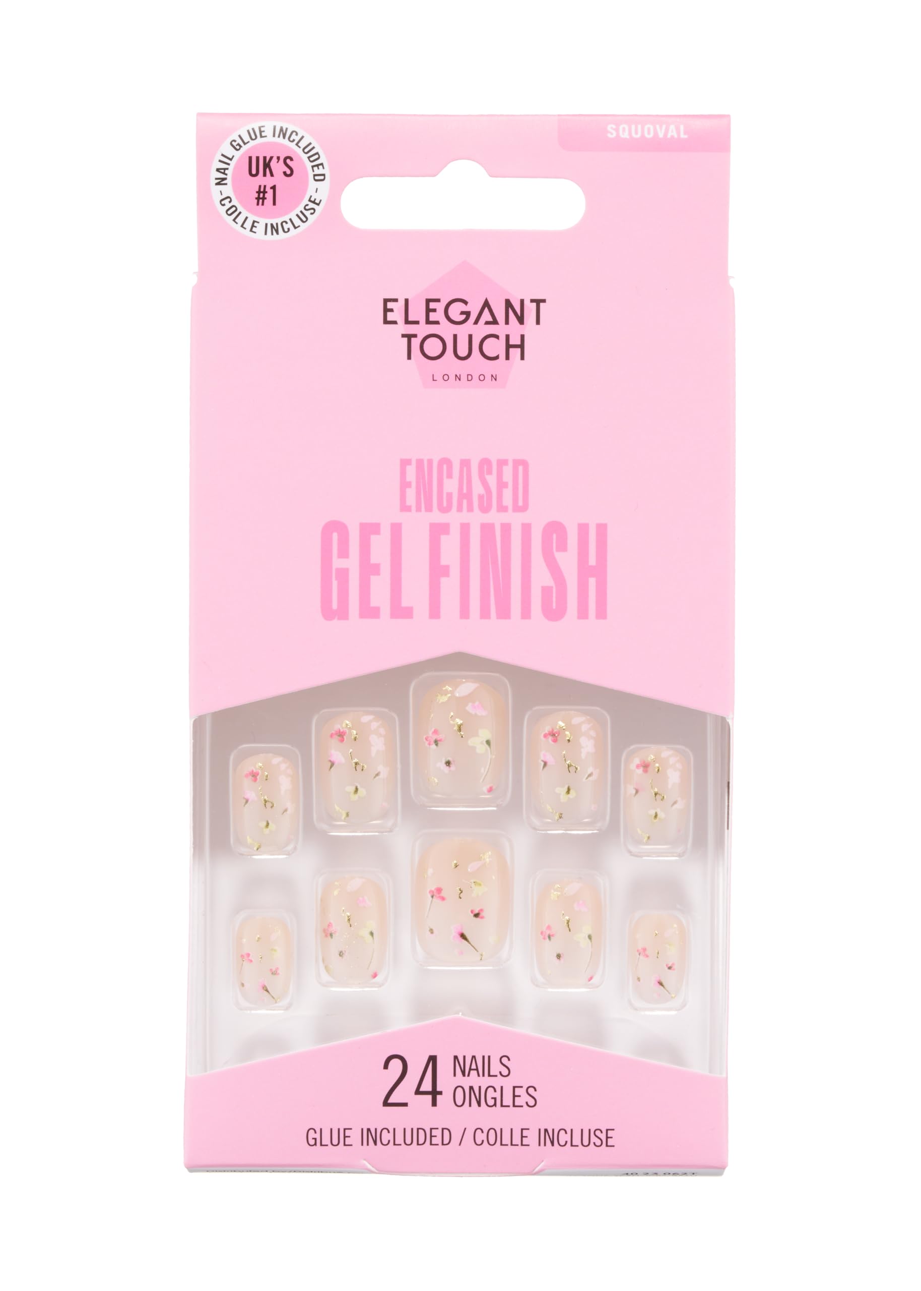 Elegant Touch Encased Gel Finish Forever Flowers, Pink, 1 g (Pack of 1)