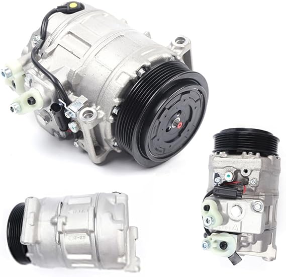 Air Conditioning Compressor Air Conditioning Compressor with V-Ribbed Pulley Compressor Systems Air Conditioning Compressor Compatible with Class for W203 C209 W639 W211