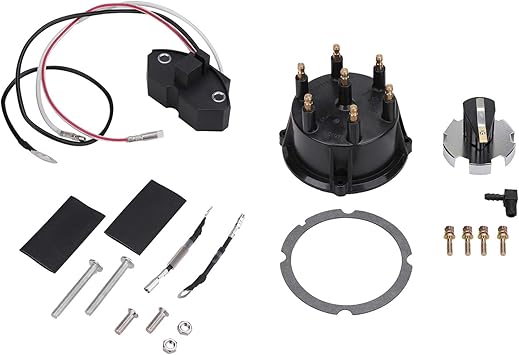 87-91019A3 Ignition Sensor Kit & 815407Q5 Distributor Cap and Ignition Rotor Kit Replacement for 4.3L V6 Engines with Thunderbolt IV and V HEI ...