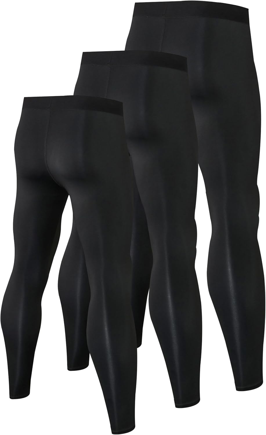 SPVISE 1 or 3 Pack Men's Sports Compression Pants Running Workout Leggings Dry Fit Gym Basketball Athletic Base Layer Bottoms - Image 8