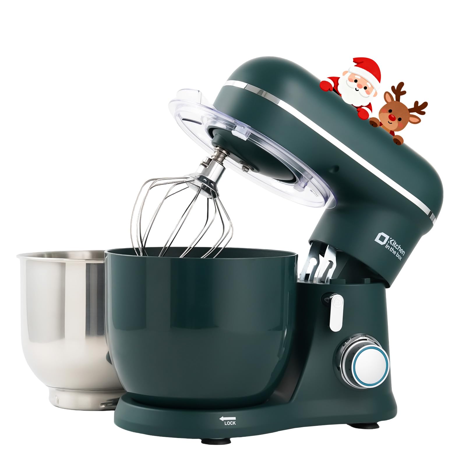 Amazon | Kitchen in the box スタンドミキサー 3.5L+3.5Lダブルボウル