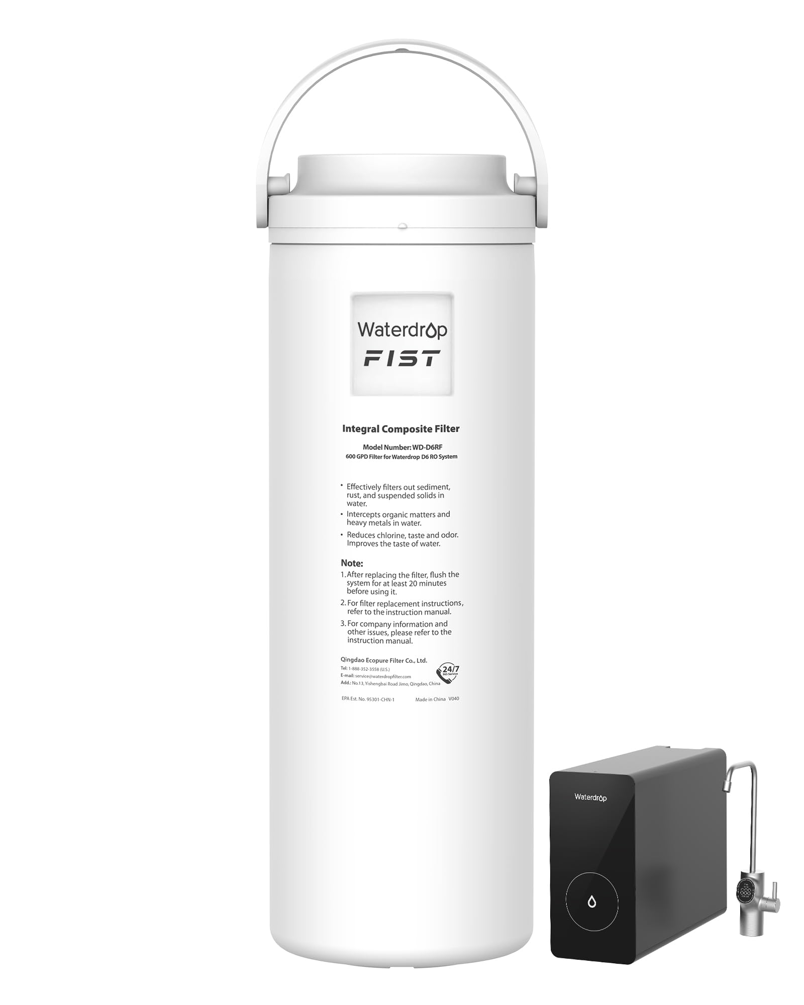 Amazon.com: Waterdrop D6RF Filter, Replacement for D6 Tankless