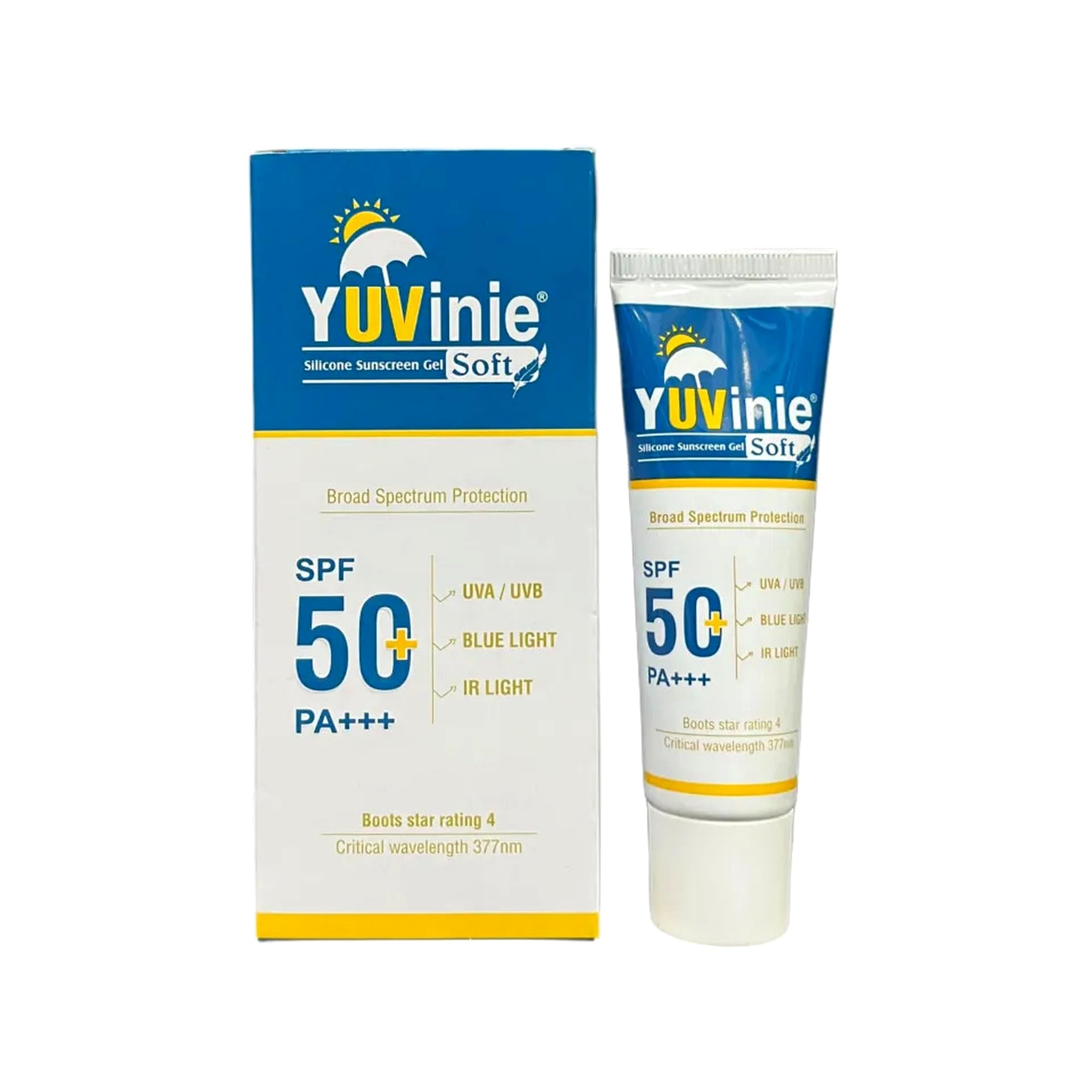 Prime Yuvinie Soft Sunscreen SPF 50+ PA+++ | Broad Spectrum UVA/UVB Protection | Lightweight & Non-Greasy Sunscreen for All Skin Types | Prevents Tanning, Sunburn & Premature Aging (50g)-image-5
