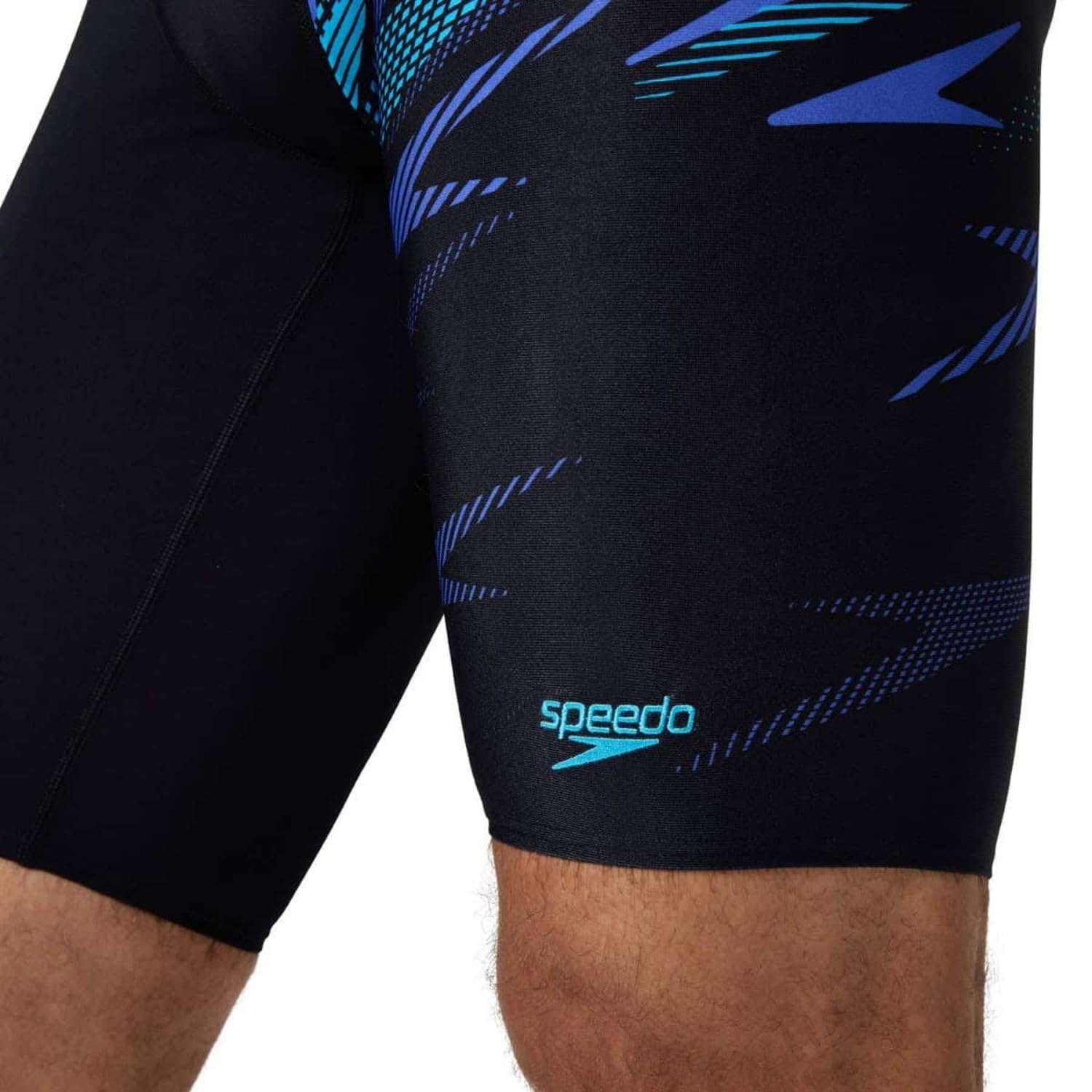Speedo Jammer Hyperboom V-Cut dla mężczyzn, szybkoschnący, trening, fitness, odporny na działanie chloru (1 szt.)