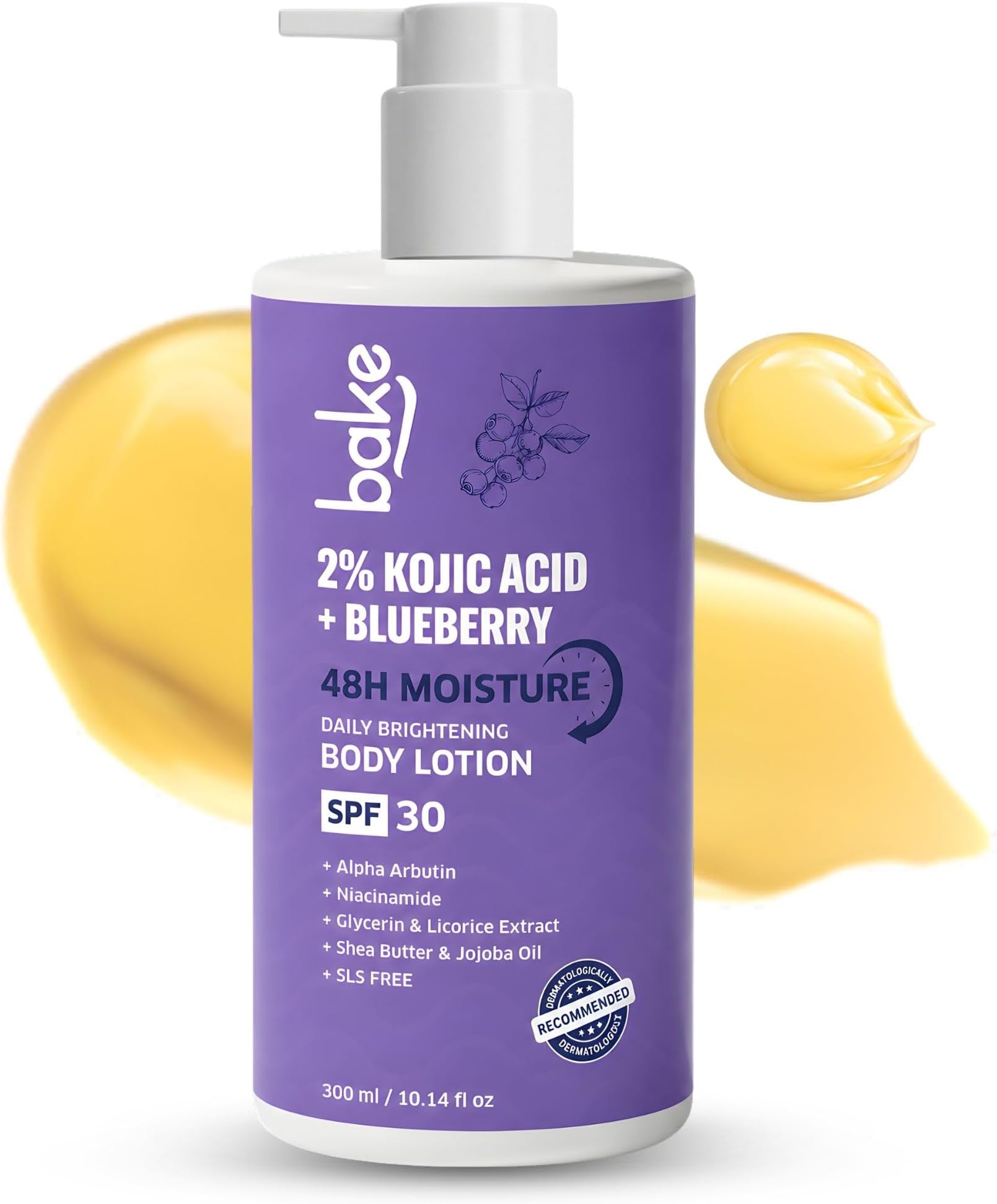 2% Kojic Acid Body Lotion with Niacinamide & SPF 30 PA+++ for Pigmentation & Tan Removal | For Dark Spots & Sun Protection | Tanned & Pigmented Skin | For Women & Men | 200ml
