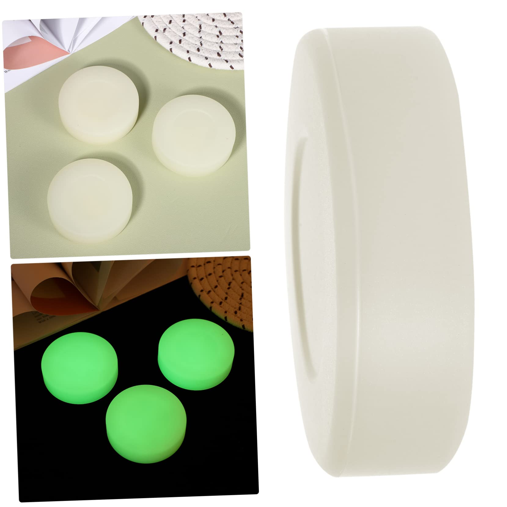 VICASKY 3 Pcs Luminous Ice Hockey Balls for Practice Durable Material Fun Sports Equipment Glows The Dark for Roller Hockey Games