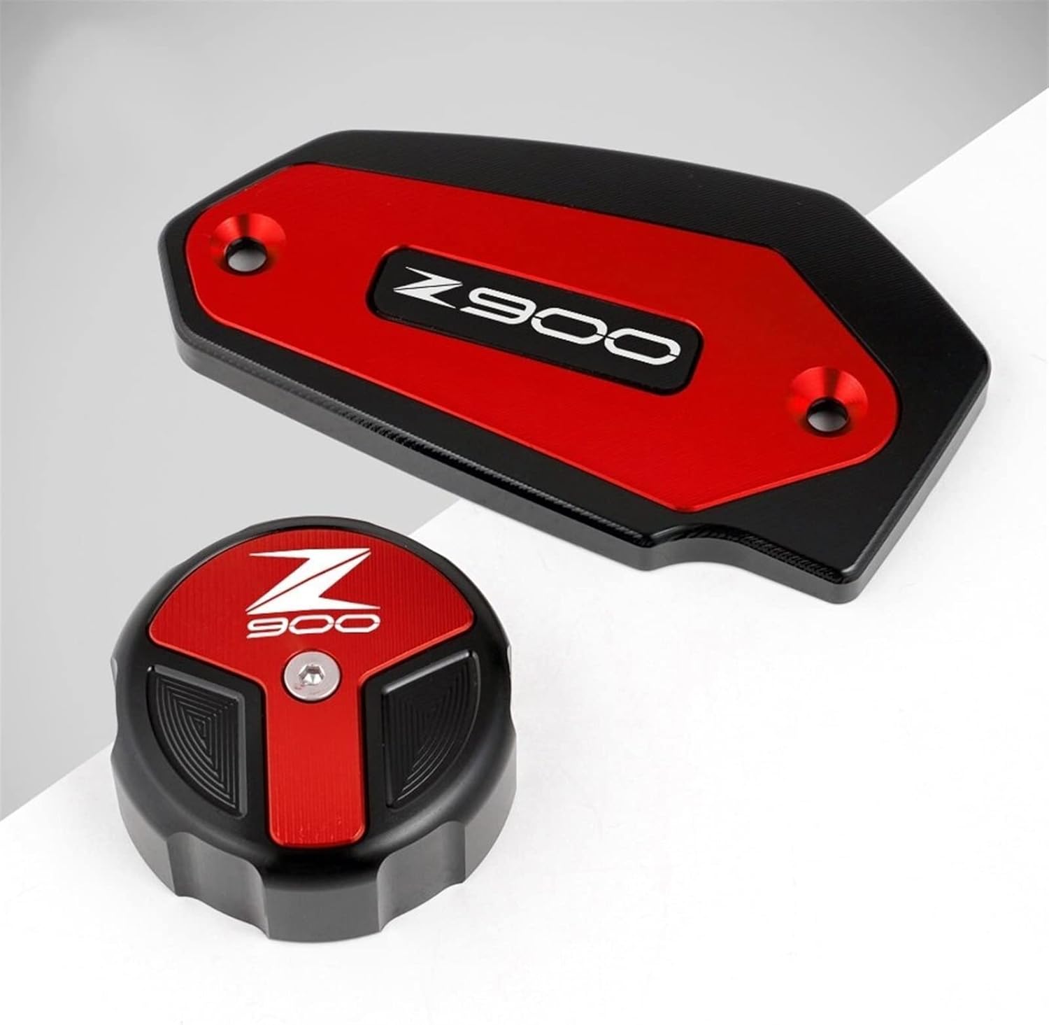 Motorcycle CNC Front Rear Brake Fluid Cylinder Master Reservoir Cover Cap for Kawasaki Z900 2017-2020 (Color : Front Grey)