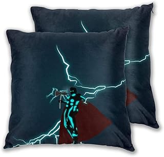MISS-YAN Thor Decor - Funda de cojín para cama, silla, sofá, 2 unidades