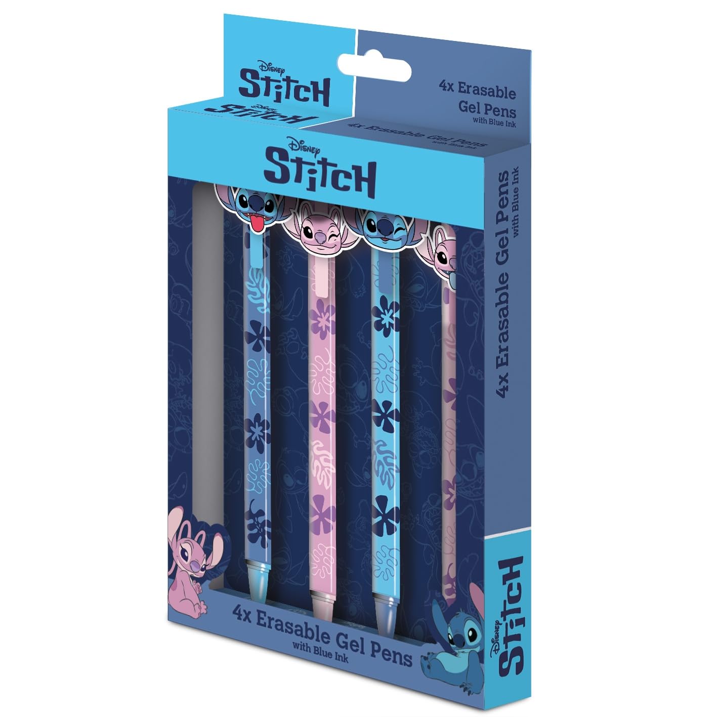Lilo And Stitch (Core) 4Pk Erasable Gel Pen, Official Licensed Pen