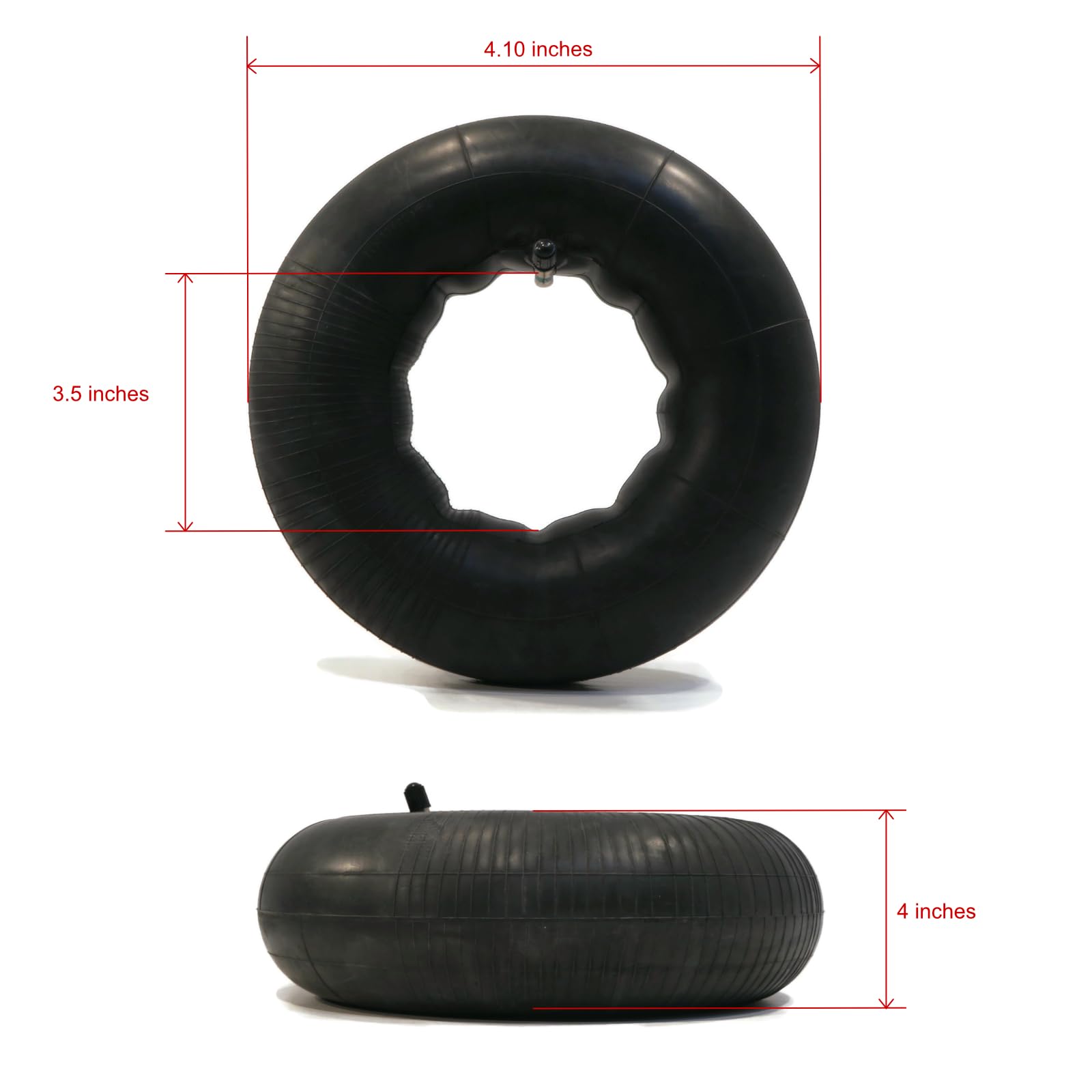 The ROP Shop | (2-Pack Tire Inner Tube 4.10/3.50-4 with TR87 L-Stem for Raisman 80-00-624