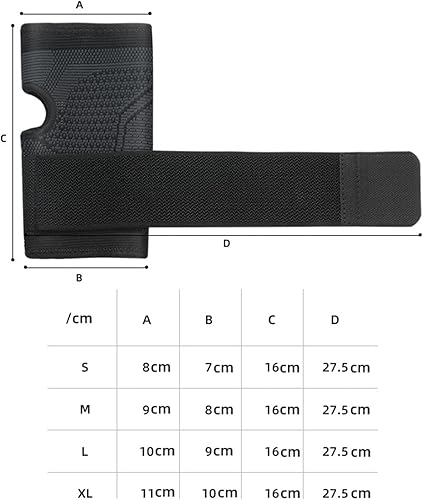 Miniatura 6 de Muñequera con absorción de sudor soporte de muñeca resistente al desgaste alivio del dolor soporte de mano para hombres y mujeres