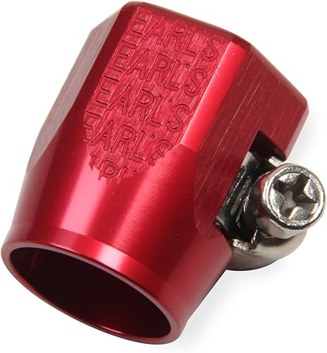 Earl's Econ-O-Fit Hose Clamp Size 7 I.D. 21/32 in. Red - Clamshell Package