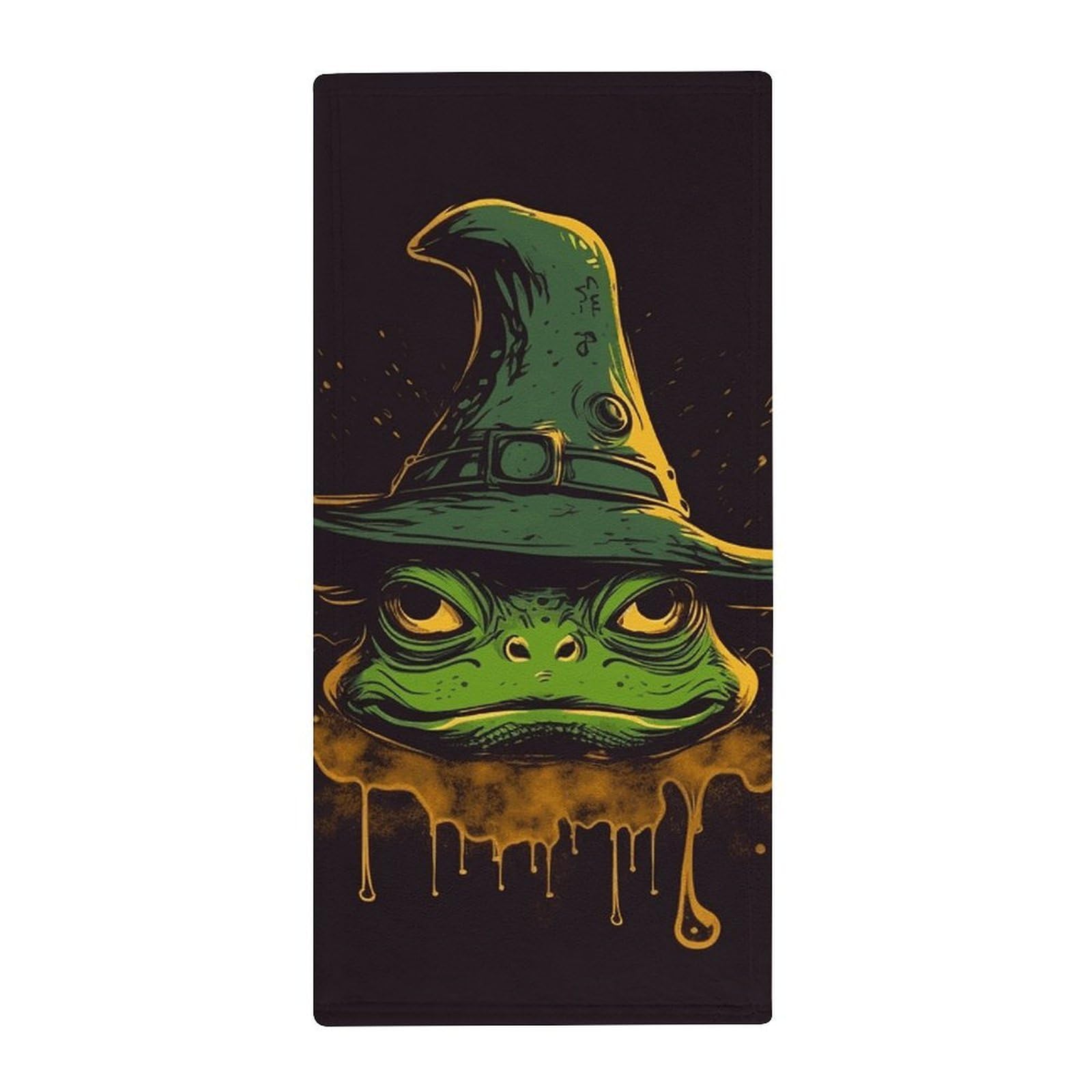 Serviette durable et absorbante à motif grenouille pour le bain et la gym