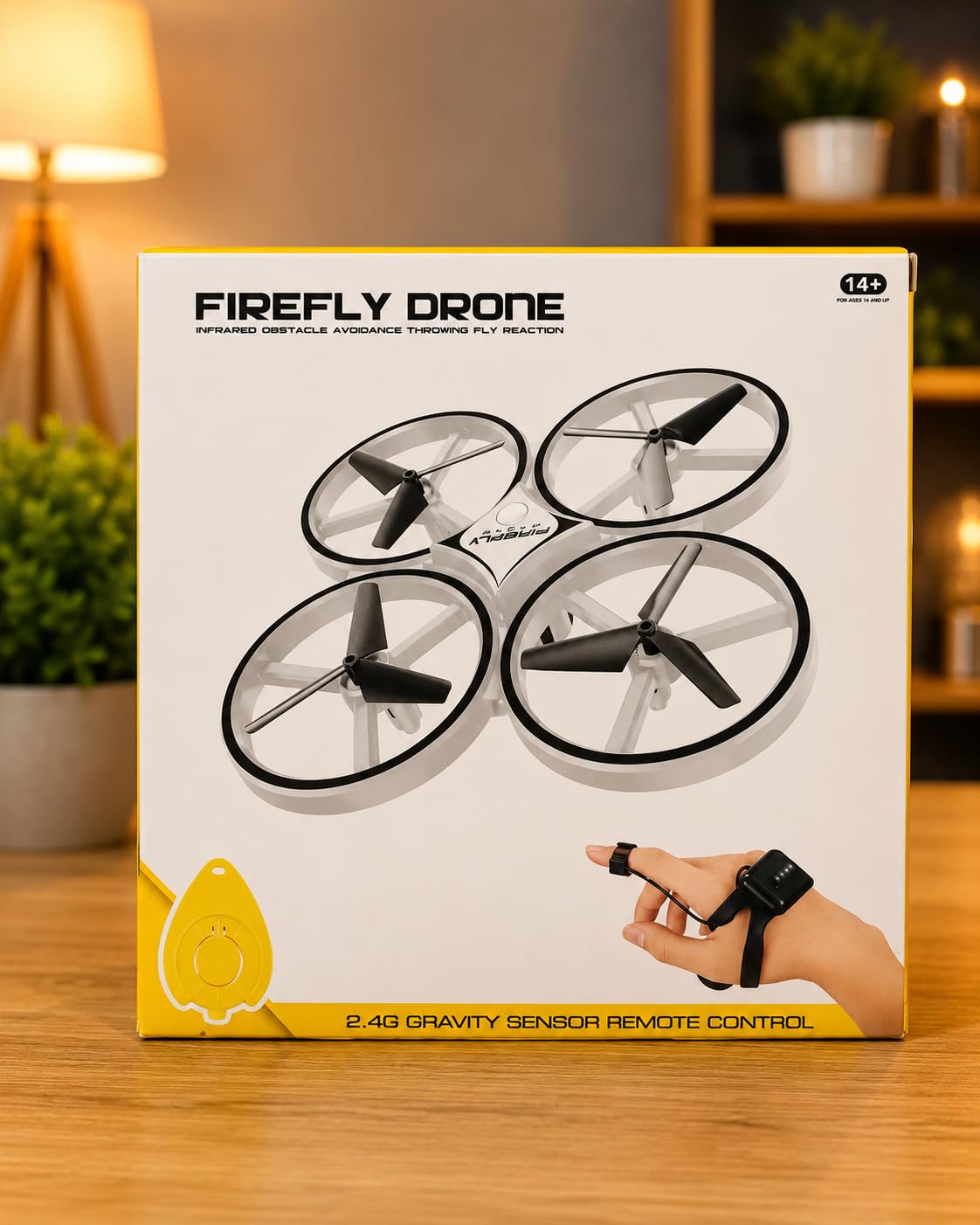 Firefly Drone with Gravity Sensor, Infrared Obstacle Avoidance, Cool Light, Altitude Hold, Throwing Fly Reaction, Remote Control-image-46