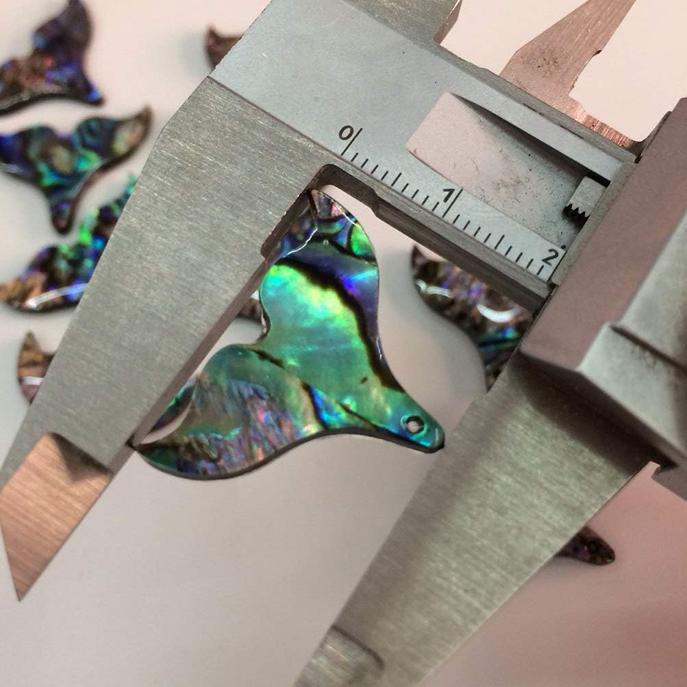 SUPVOX Abalone Shell Pendant Mermaid Tail Necklace Accessories Diy Craft Charms for Women Girls Jewelry Decoration 0.98X0.78In - Image 6
