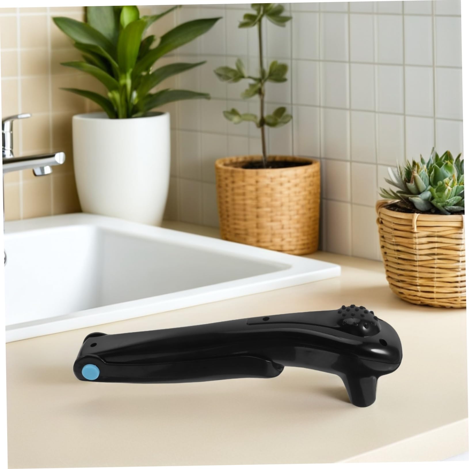 Afeitadora Eléctrica de Espalda Corporal para Hombres Inalámbrica Negra