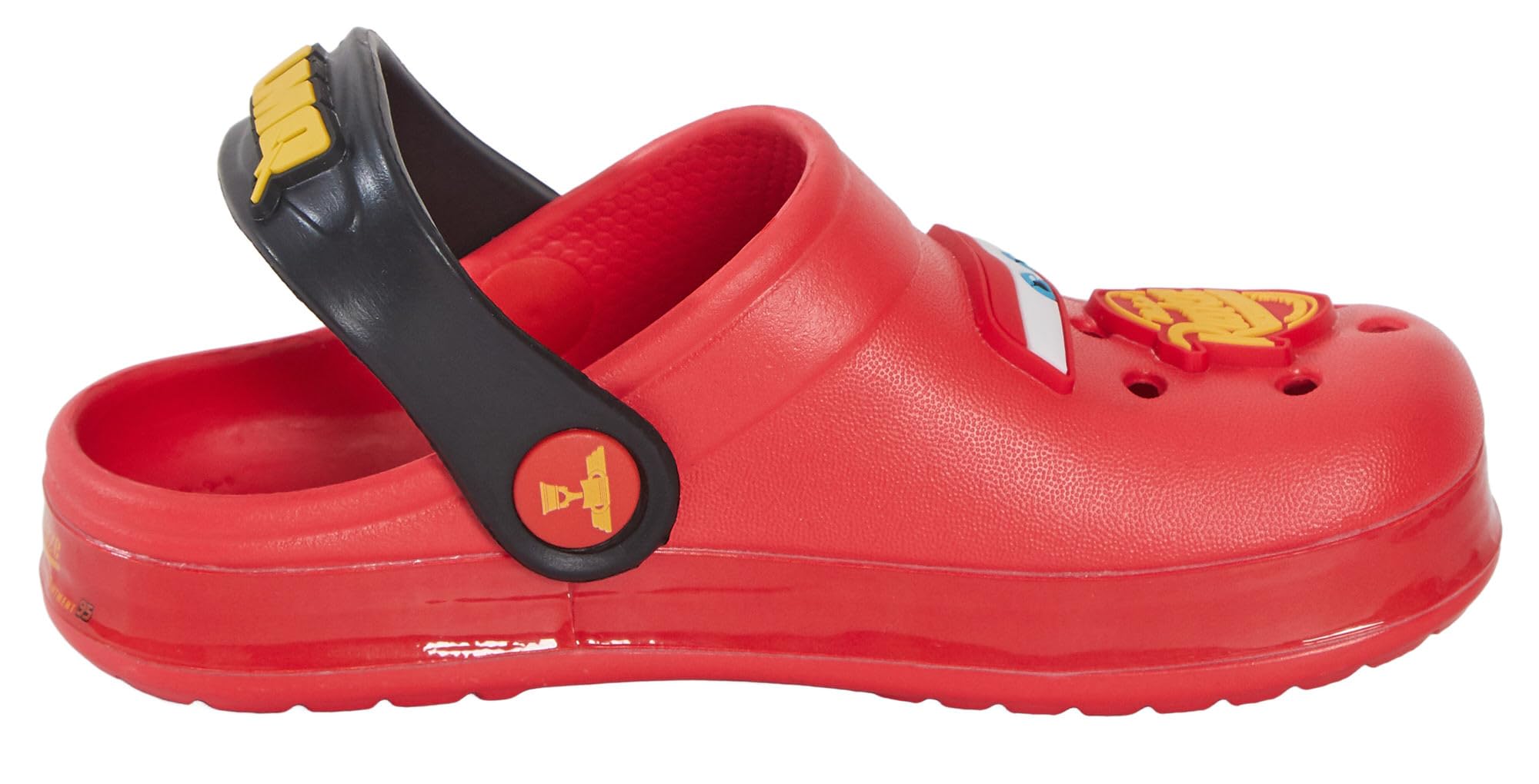 Disney Zuecos Cars para niños con Charms, Sandalias para niños, Deslizadores Lightning Mcqueen con Correa de Tobillo, Zapatos de Playa.