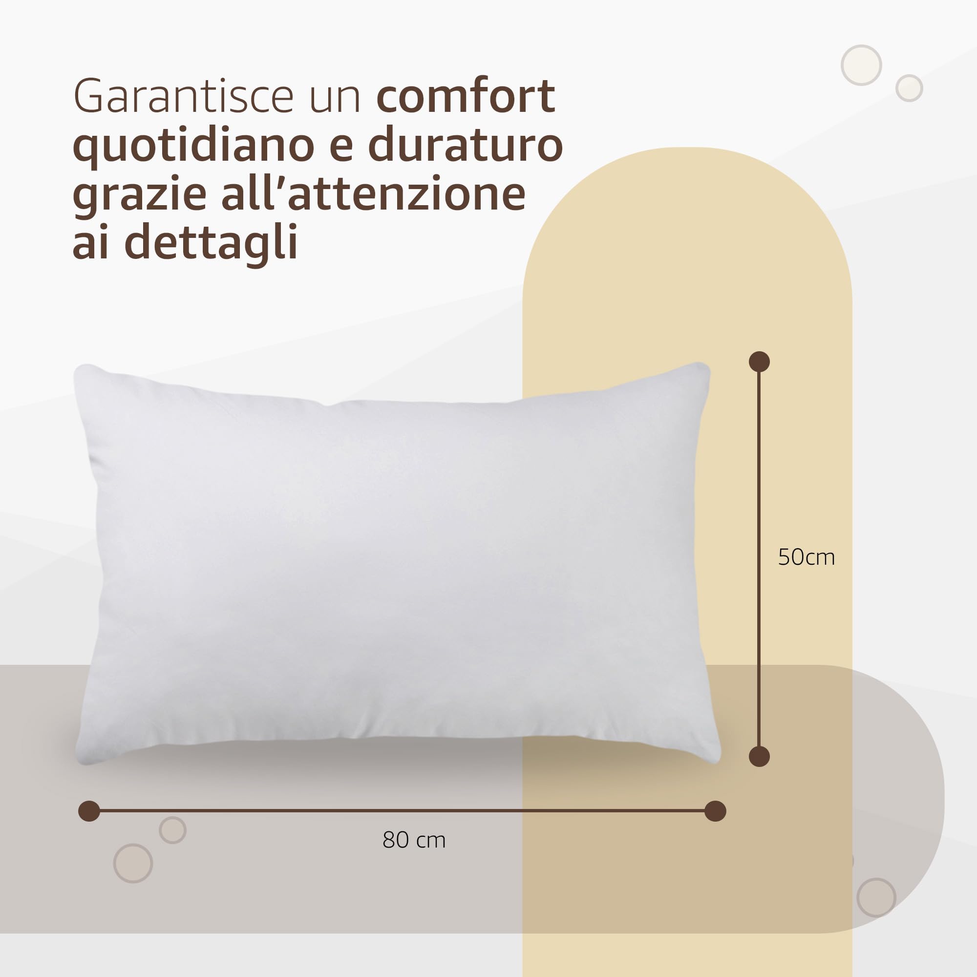 SONIT - Set 4 Federe Bianco Cuscino Letto 50x80 cm 100% Cotone con Chiusura a Busta, Morbidi e Traspiranti, Letto Matrimoniale, Fodere Guanciale Lavabili Biancheria Letto, Made in Italy