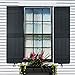 Polaris Homeside 4 Board and Batten Joined Vinyl Shutters (1 Pair) 14-1/2in. x 67in. - 050 Black