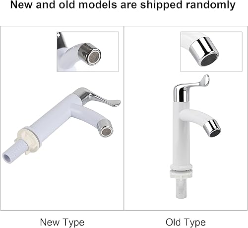 Miniatura 3 de ViaGasaFamido Grifo de fregadero de barco de granja con una sola manija para baño de RV, grifo de lavabo de un agujero G12 grifo de agua de plástico